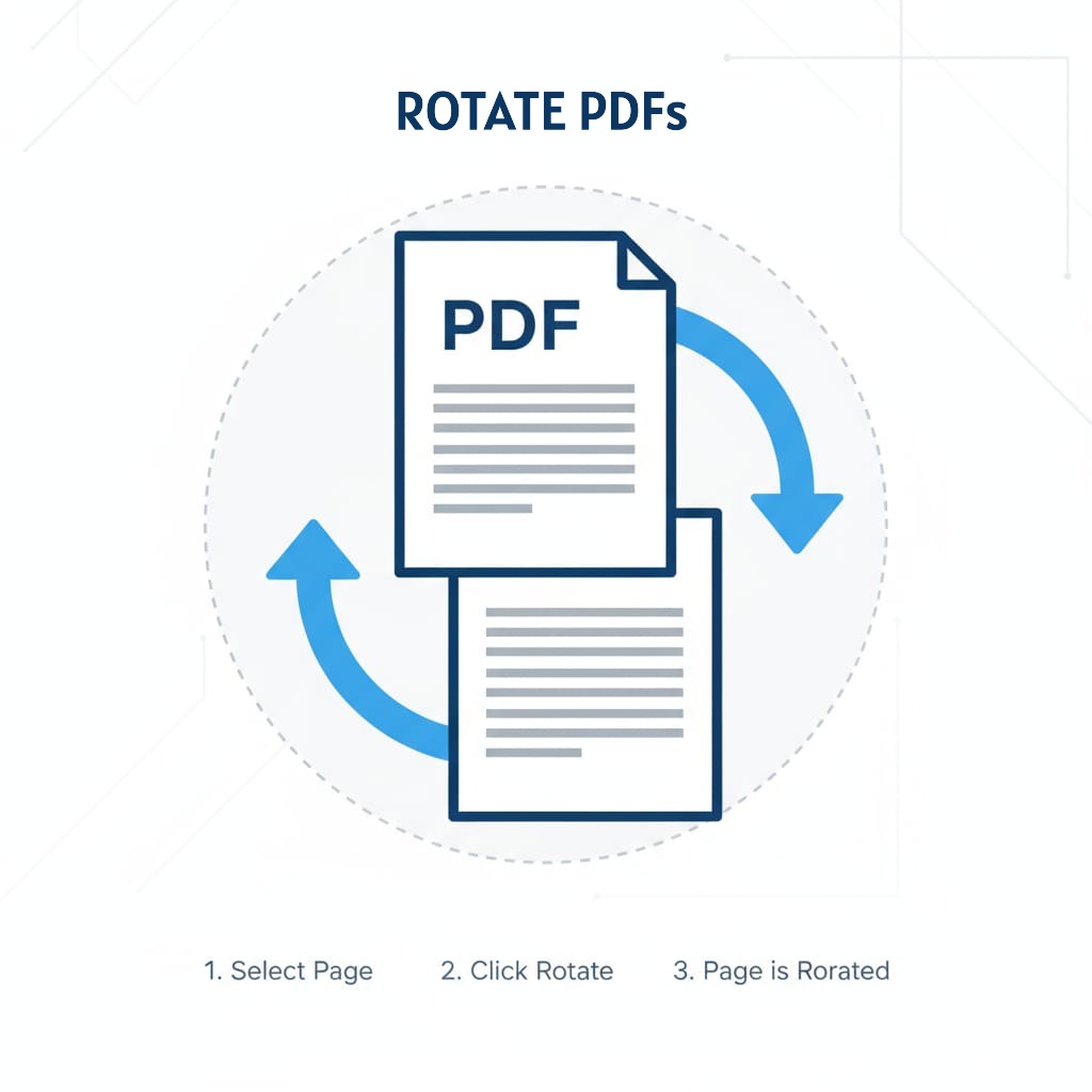 Rotate PDF pages to fix orientation